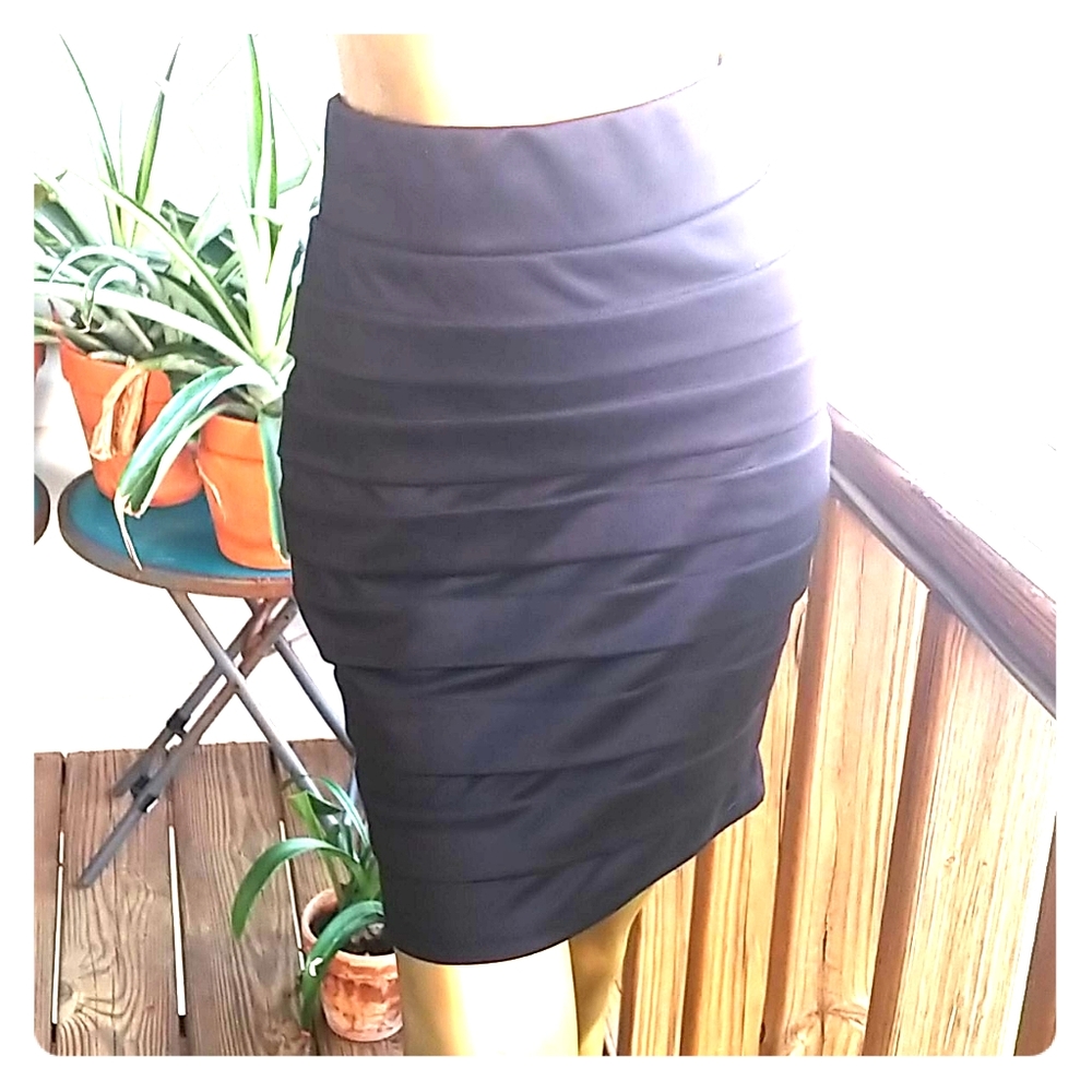 Layered Pencil Skirt